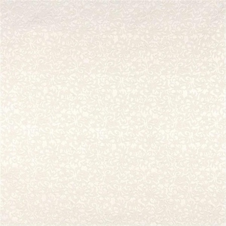 Designer Fabrics 54 in. Wide Off White Flowers Upholstery Fabric A073